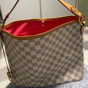 LOUIS VUITTON Delightful PM Damier Azure.Good condition w/ org Dust bag & box.